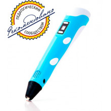 3D ручка Spider Pen PLUS с ЖК дисплеем, голубая 2100B