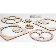 Деревянный конструктор Ewa "Спирограф из дерева" SPIROGRAPH