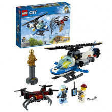LEGO City 60207 Конструктор ЛЕГО Город Воздушная полиция: Погоня дронов