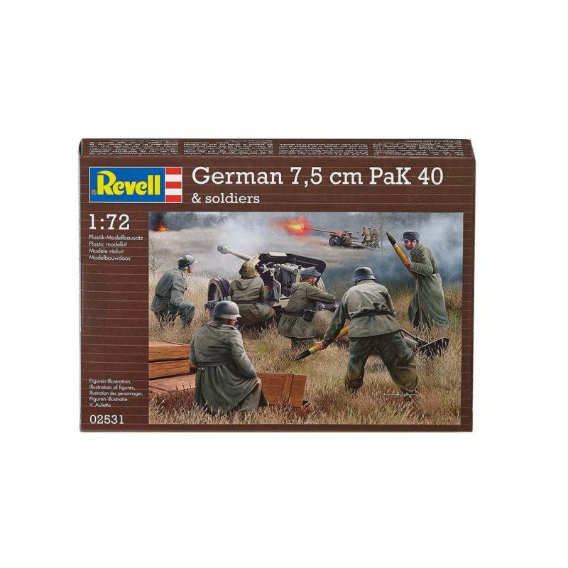 Набор миниатюр Немецкое противотанковое орудие PaK40 (1:72) 02531 Revell