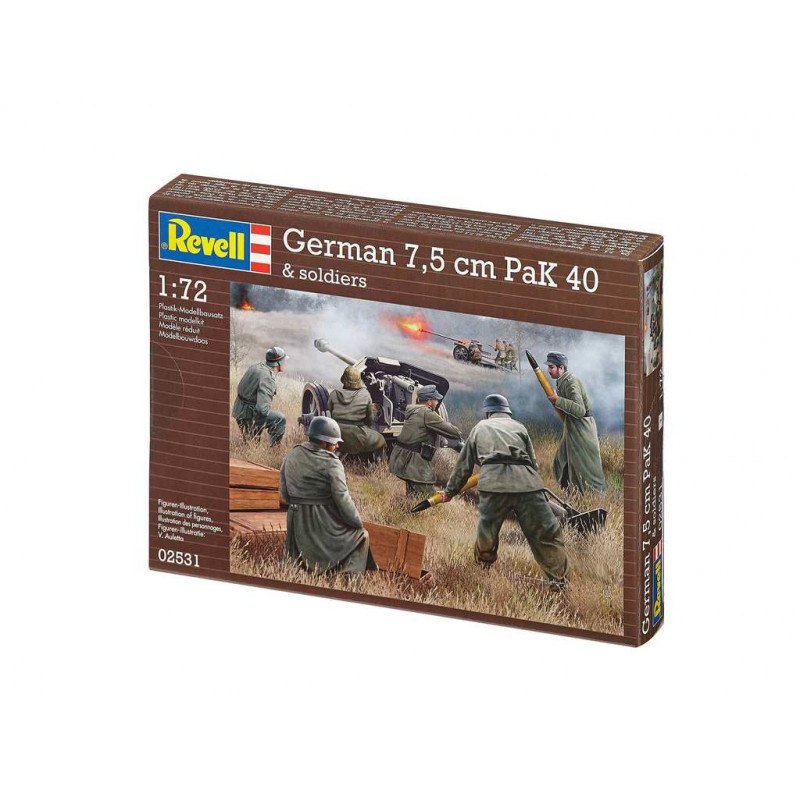 Набор миниатюр Немецкое противотанковое орудие PaK40 (1:72) 02531 Revell