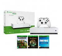 Игровая консоль Xbox One S 1TB All Digital SOT, Minecraft, Fortnite (NJP-00060)