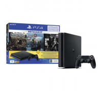 Игровая консоль Sony PlayStation 4 (PS4) 1TB Slim Black, 3 игры: DG/GOW/TLOU+ 3 месяца PS719350002