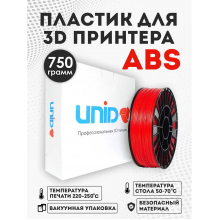 Катушка UNID ABS пластика 750гр. (красный) ABS1-2 Катушка UNID ABS пластика 750гр. (красный) ABS1-2