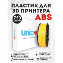 Катушка UNID ABS пластика 750гр. (желтый) ABS1-5 Катушка UNID ABS пластика 750гр. (желтый) ABS1-5