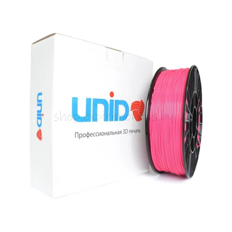 Катушка PETG пластика для 3Д принтера UNID 1,75 мм 800гр, цвет Розовый PETG0807 Unid, РФ, Россия