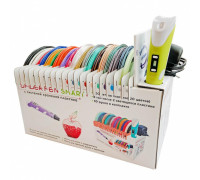 Спайдер Пен СМАРТ: 3Д РУЧКА Spider Pen с ЖК дисплеем, 20 цветов ПЛА пластика, КНИГА с трафаретами, ВИДЕО-Урок, СИСТЕМА ХРАНЕНИЯ, подложка. + 10 настольных игр. Цвет: желтый SMRT10-Y Китай