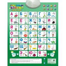 "Говорящая АЗБУКА" ЗНАТОК (8 режимов) Электронный звуковой плакат 70082 Знаток, Россия