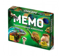 Настольная игра Мемо "Удивительные животные" 7207 Настольная игра Мемо "Удивительные животные" 7207