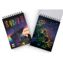 Набор для творчества "Гравюра-блокнот" серия GRATTAGE, А5 GRT-01-01 Danko Toys