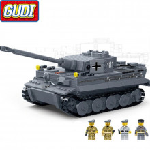Конструктор Gudi German King Tiger Tank 6104 ST16059