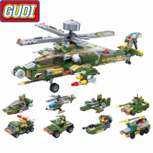 Конструктор Gudi Военный Вертолёт 8710 ST16049