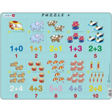 Пазлы "Сложение от 1 до 10", 15 элементов AR4-ZZ Larsen Пазлы "Сложение от 1 до 10", 15 элементов AR4-ZZ Larsen