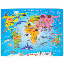 Деревянный пазл "Мир животных", 41 элемент DMG Мастер Вуд Деревянный пазл "Мир животных", 41 элемент DMG Мастер Вуд