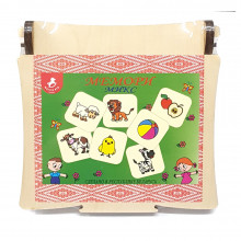 Развивающая деревянная игрушка "Найди пару" (мемори микс) DNP Мастер Вуд