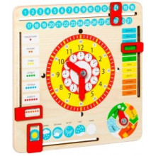 Игрушка развивающая MASTER WOOD "Часы и календарь" KD2 Мастер Вуд
