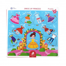 Деревянный пазл "Подбери платье принцессе" PV3 Мастер Вуд