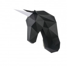 3D-конструктор из бумаги  "ЕДИНОРОГ ВАЛЬДЕМАР" на стену PP-1EDV-BLA PAPERRAZ