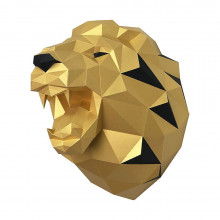 3D-конструктор из бумаги  "ЛЕВ НИКОЛАЕВИЧ (золотой)" на стену PP-1LVN-SOL PAPERRAZ