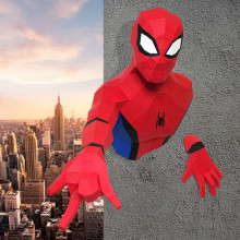 3D-конструктор Модель "ЧЕЛОВЕК-ПАУК" на стену PP-1SPM-3RB PAPERRAZ 3D-конструктор Модель "ЧЕЛОВЕК-ПАУК" на стену PP-1SPM-3RB PAPERRAZ