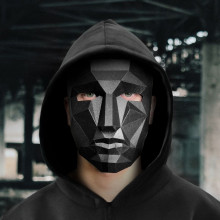 3D-конструктор МАСКА ФРОНТМЕН для фотосессий PP-3FMN-BLA PAPERRAZ