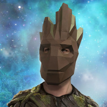 3D-конструктор МАСКА ГРУТ для фотосессий PP-3GRT-2WB PAPERRAZ