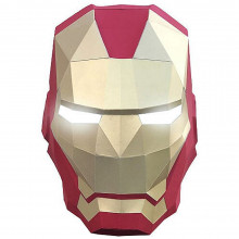 3D-конструктор из бумаги МАСКА ЖЕЛЕЗНЫЙ ЧЕЛОВЕК для фотосессий PP-3IRM-2GR PAPERRAZ