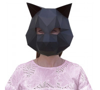 3D-конструктор МАСКА КОШКА (черная) для фотосессий PP-3KOT-BLA PAPERRAZ