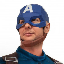 3D-конструктор МАСКА КАПИТАН АМЕРИКА для фотосессий PP-3MCA-3BB PAPERRAZ