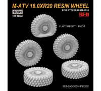 Комплект резиновых шин для US MRAP M1240A1 M-ATV (Rye Field Model RM-5032) RM-1001 Rye Field Model