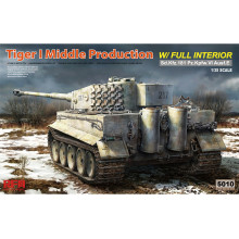 Сборная модель: Танк Sd.Kfz. 181 Pz.kpfw.VI Ausf. E Tiger I 1:35  RM-5010 Rye Field Model
