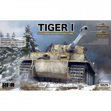 Сборная модель: Танк German Tiger I Early Production Wittmann's Tiger No. 504 w/ full interior RM-5025 Rye Field Model 1/35