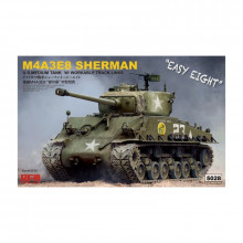 Сборная модель: Танк Sherman M4A3E8 with Workable Track Links RM-5028 Rye Field Model 1/35 