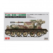 Сборная модель: Танк T-34/D-30 122MM SYRIAN SELF-PROPELLED HOWITZER RM-5030 Rye Field Model 1/35