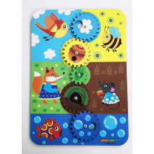 Набор шестеренок "Кто где живет?" 116108 WoodLandToys