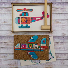 Конструктор "Веселые гвоздики. Полетели" 118108 WoodLandToys