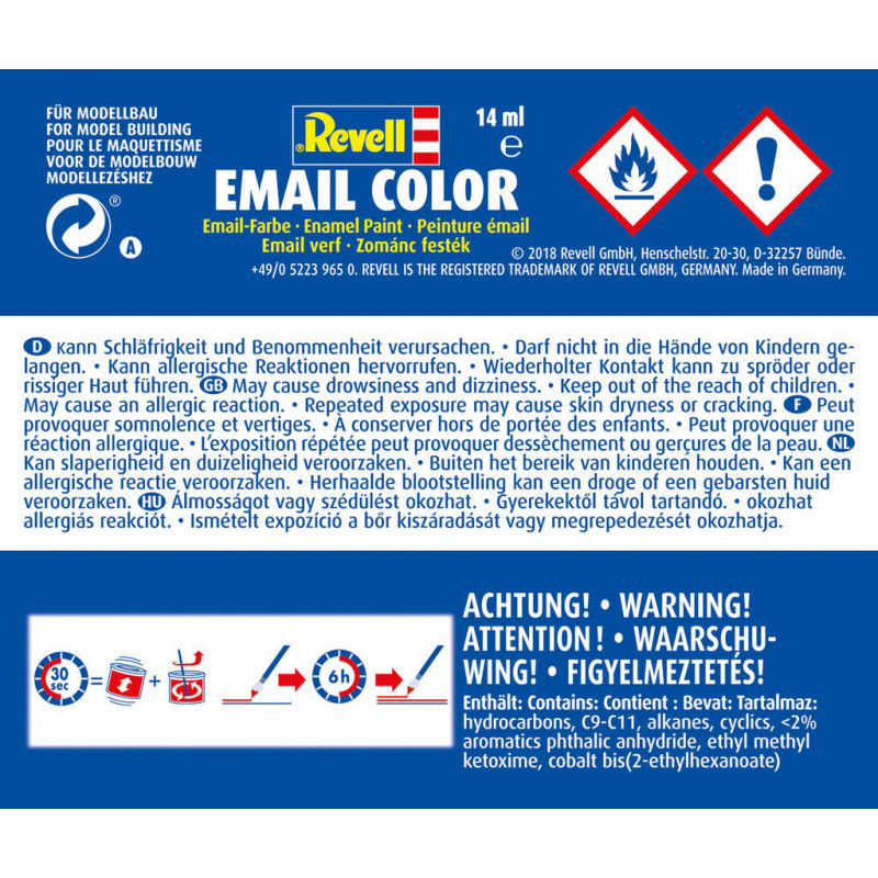 Краска эмалевая "Email Color" битумно-черная, матовая, 14 мл 32106