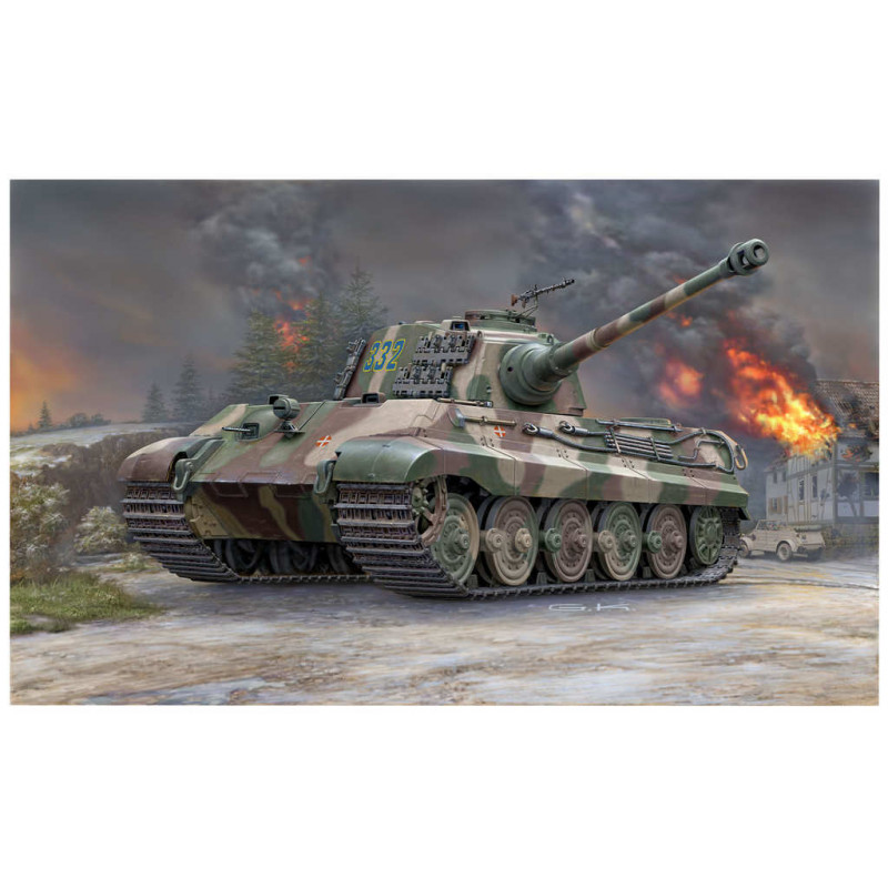 Сборная модель Немецкий тяжелый танкк Tiger II Ausf. B (Henschel Turret) (1:35) 03249 Revell