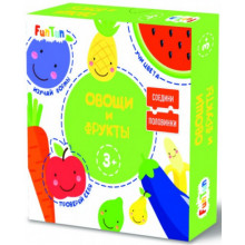 Настольная игра Соедини половинки «Овощи и фрукты» F1210002Р
