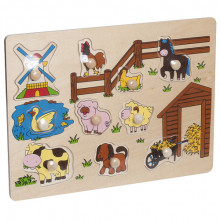 Пазл HONGJI TOYS "Ферма", 10 элементов. HJ98103k Пазл HONGJI TOYS "Ферма", 10 элементов. HJ98103k