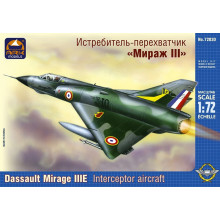 Французский истребитель-перехватчик Дассо «Мираж» IIIЕ (1:72) AK 72030 Ark models