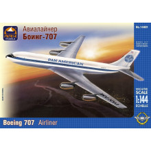 Американский среднемагистральный авиалайнер Боинг 707, Pan American (1:144) AK 14401 Ark models Американский среднемагистральный авиалайнер Боинг 707, Pan American (1:144) AK 14401 Ark models