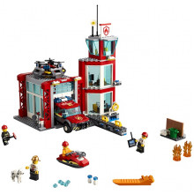 LEGO City 60215 Конструктор ЛЕГО Город Пожарные: Пожарное депо