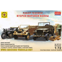 Набор техники Второй мировой войны (1:72), сборная модель 307216 Моделист Набор техники Второй мировой войны (1:72), сборная модель 307216 Моделист