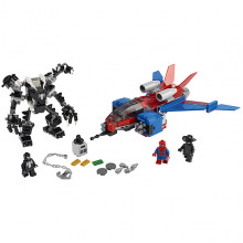 LEGO Super Heroes 76150 Конструктор ЛЕГО Реактивный самолёт Человека-Паука против Робота Венома LEGO Super Heroes 76150 Конструктор ЛЕГО Реактивный самолёт Человека-Паука против Робота Венома