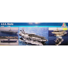 Сборная модель Американский авианосец U.S.S. Nimitz CVN-68 (1:720) 503 Italeri