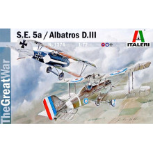 Сборная модель Истребитель S.E.5a и Albatros D.III (1:72) 1374 Italeri