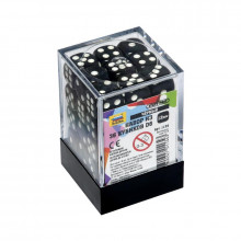 Набор черных игровых кубиков «36D6» 1134