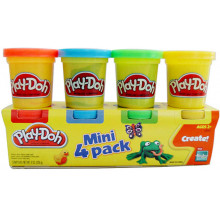 Набор пластилина Play Doh, 4 баночки 23241 Набор пластилина Play Doh, 4 баночки 23241
