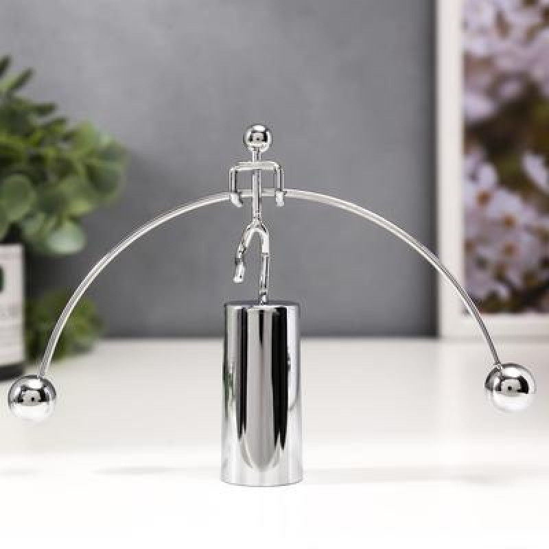 Маятник металл "Человечек-эквилибрист" 11,5х18х2,5 см 3910594 Иу Йоуда Импорт энд Экспорт Ко., ЛТД